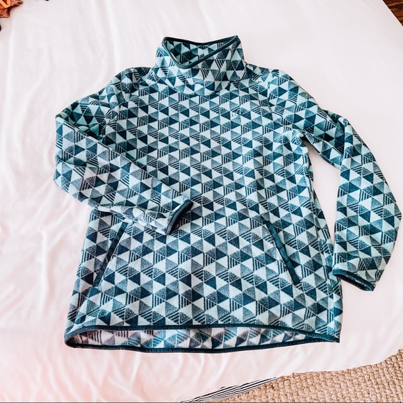 LL Bean Fleece Funnel Neck Pullover Jacket - Picture 1 of 5